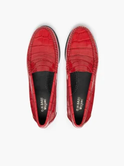 G.H.BASS Weejuns Whitney Penny Loafers Red Croc Online